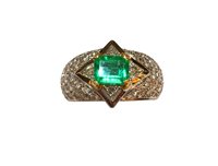 Anello Sommer Gioielli Donna CLASSICI in Oro bianco Smeraldo 0.68 Ct SME STELLA - SME STELLA